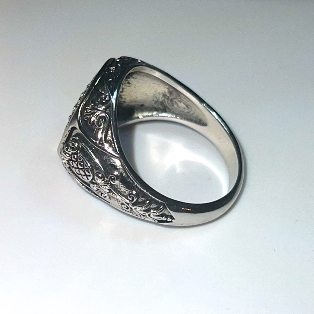 925 Silver Statement Ring Size 10.5 - image 4